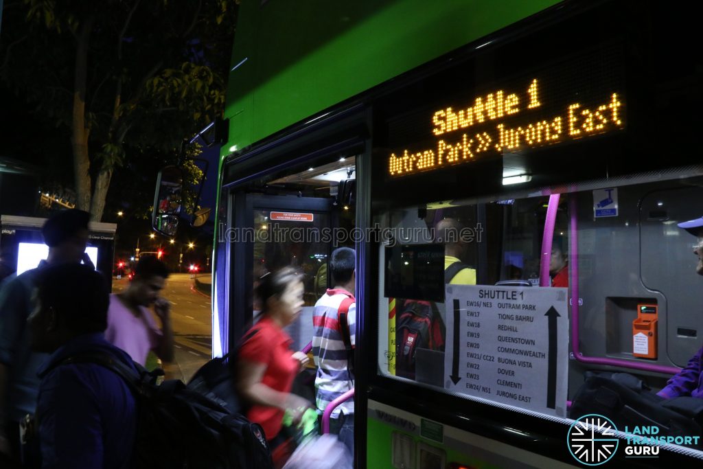 Shuttle 1: Outram Park - Jurong East