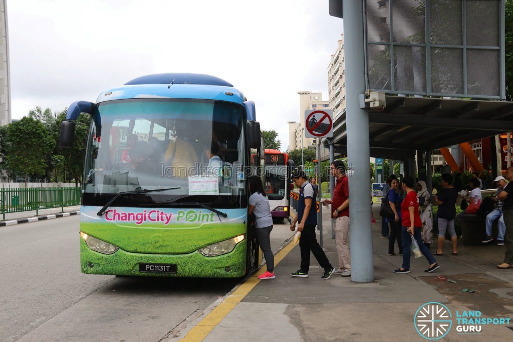 Changi City Point Shuttle Bus - Simei Pickup Point