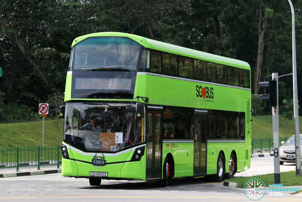 SBS Transit Volvo B8L (SG4003D) departing the Seletar Bus Carnival