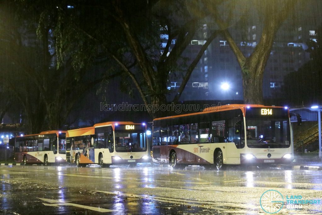 SBS Transit Employee Bus Services at Woodlands Centre Road