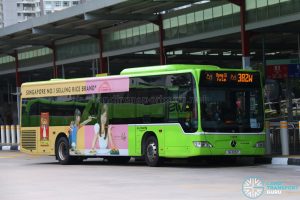 Gong Xi Fa Cai display on Bus 382W