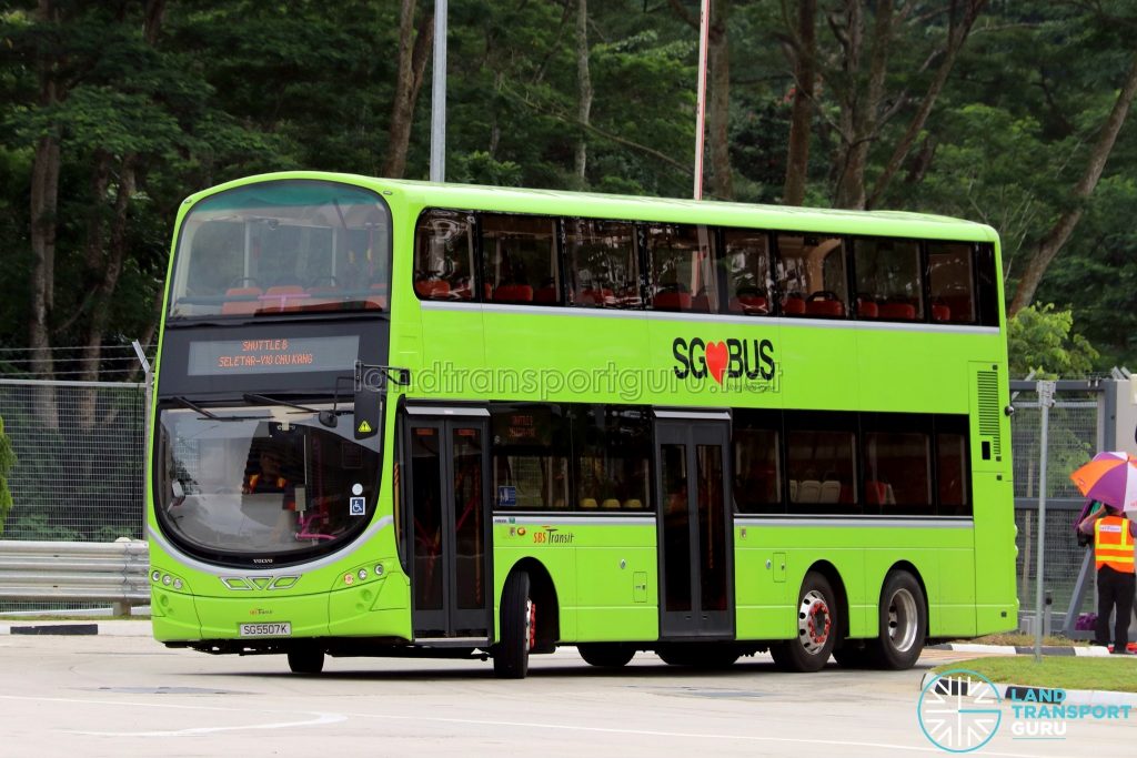 SBS Transit Volvo B9TL Wright (SG5507K) - Seletar Bus Depot Carnival Shuttle B