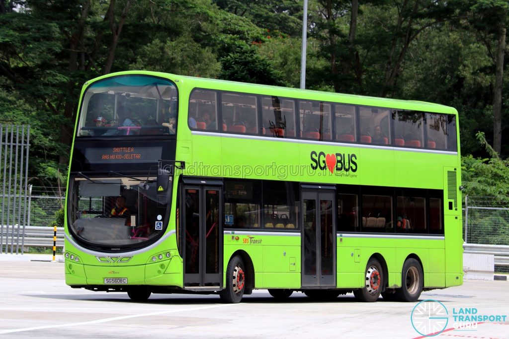 SBS Transit Volvo B9TL Wright (SG5608C) - Seletar Bus Depot Carnival Shuttle A