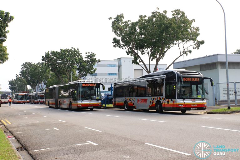 Airshow Shuttle 2018 – SMRT Buses layover at Changi Business Park ...