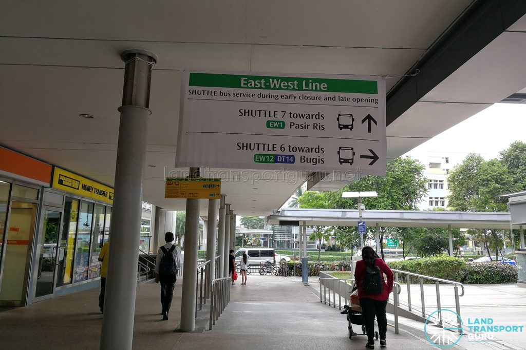 East West Line Early Closure and Late Opening - Banners