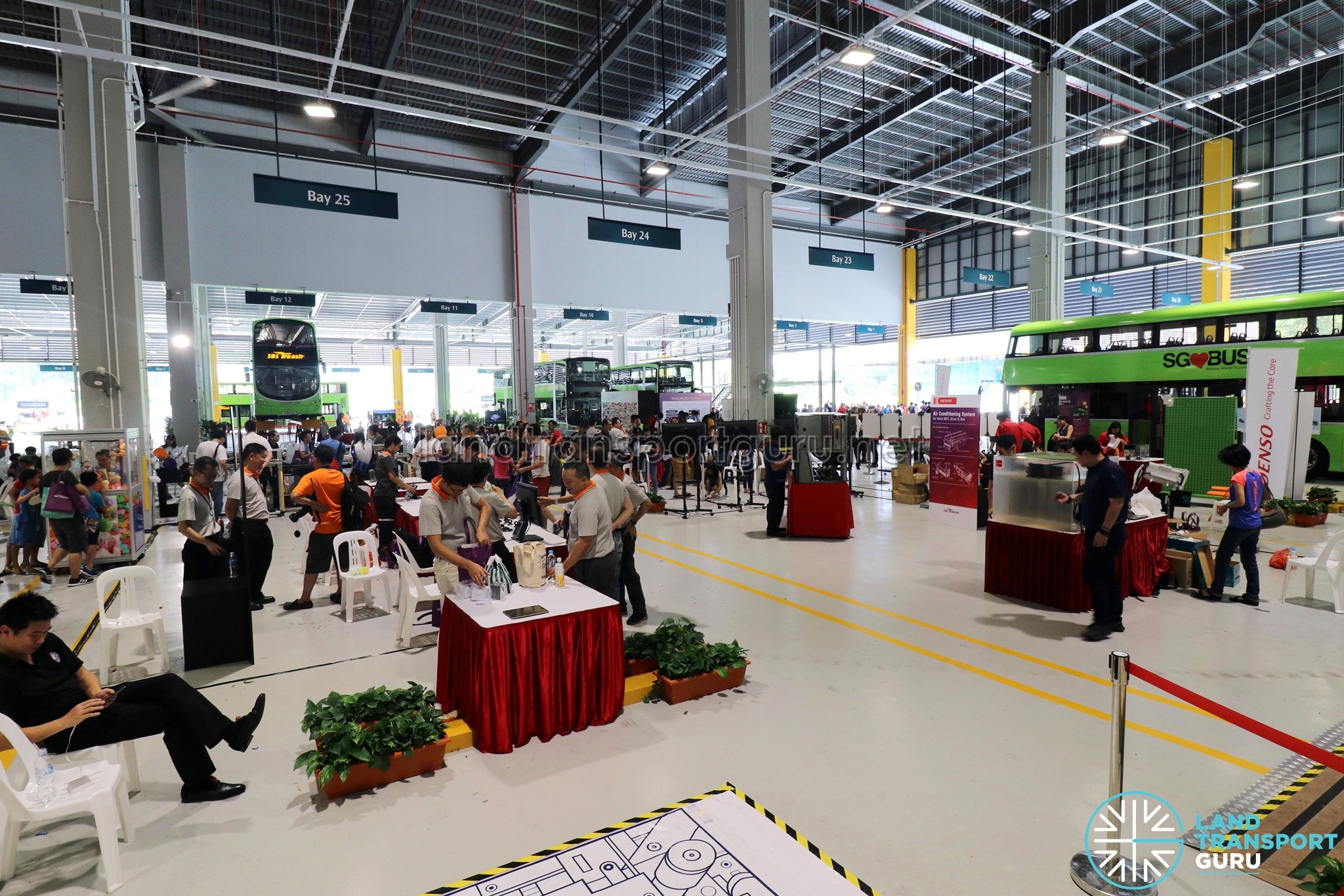 Exhibition Booths at the Seletar Bus Depot Carnival