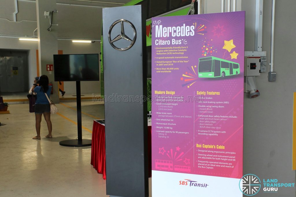 Mercedes-Benz Citaro Display Stand at the Seletar Bus Depot Carnival