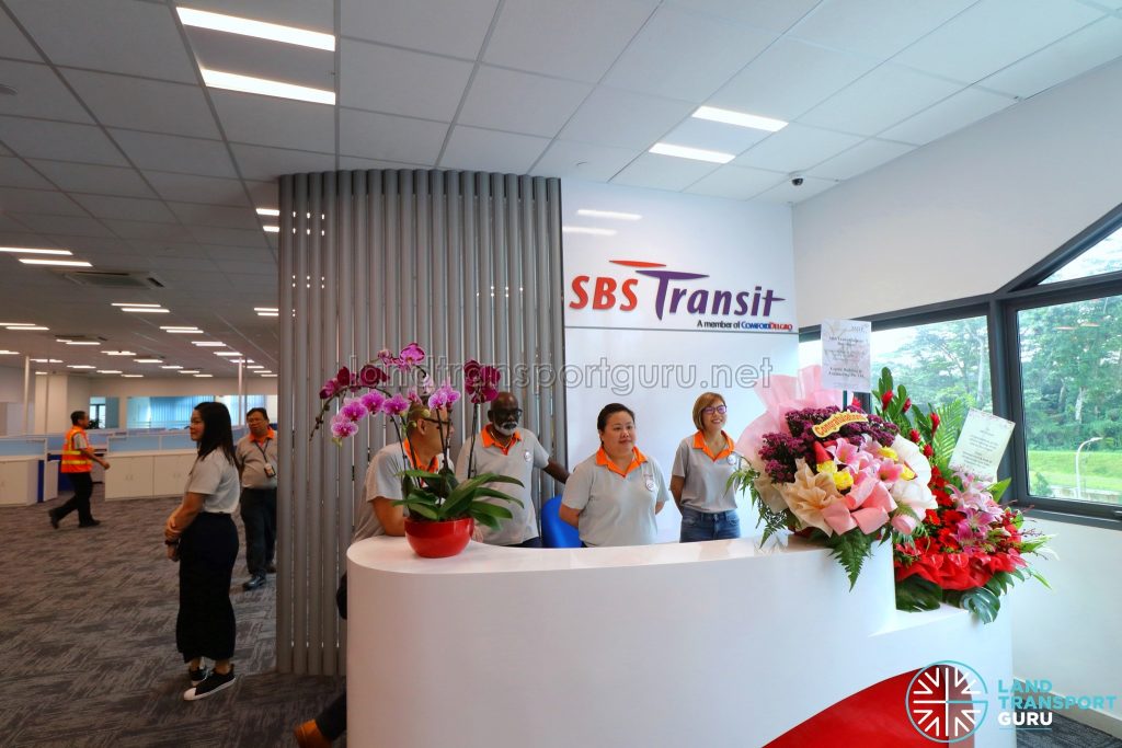 SBS Transit Office at the Seletar Bus Depot