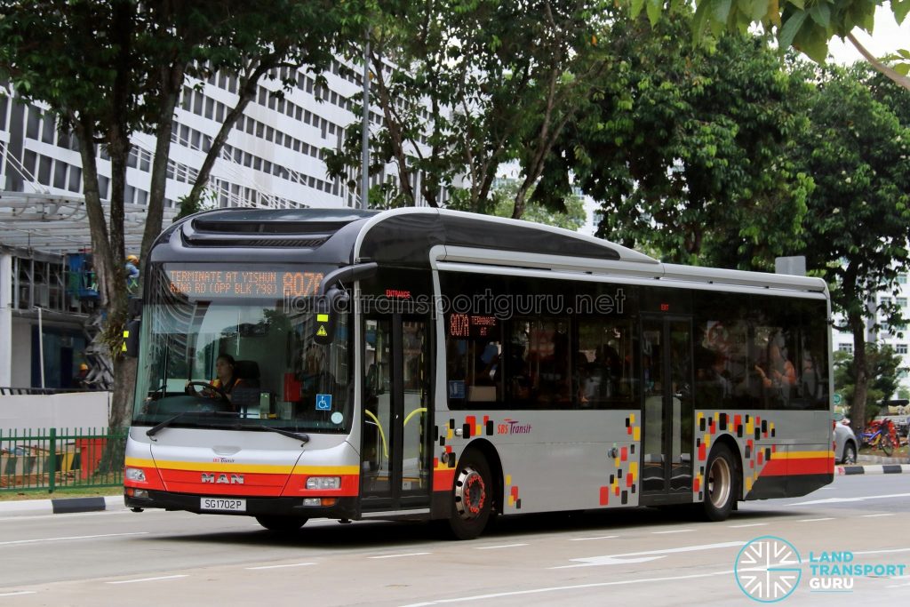 Service 807A - SBS Transit MAN A22 (SG1702P)