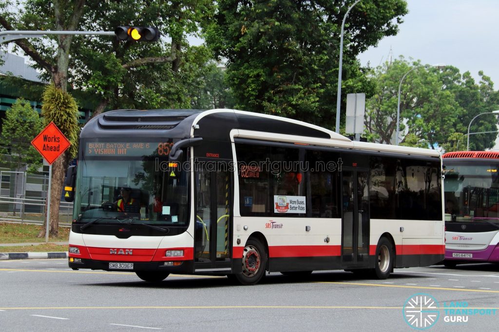 Service 852 - SBS Transit MAN A22 (SMB3096P)