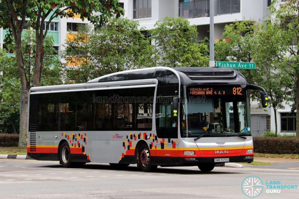 Service 812 - SBS Transit MAN A22 (SMB3129D)