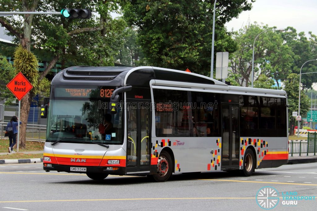Service 812E - SBS Transit MAN A22 (SMB3134M)