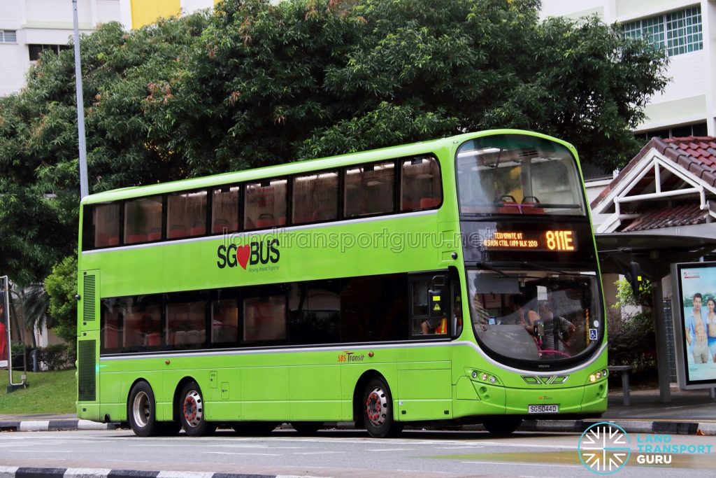 Service 811E - SBS Transit Volvo B9TL Wright (SG5044D)