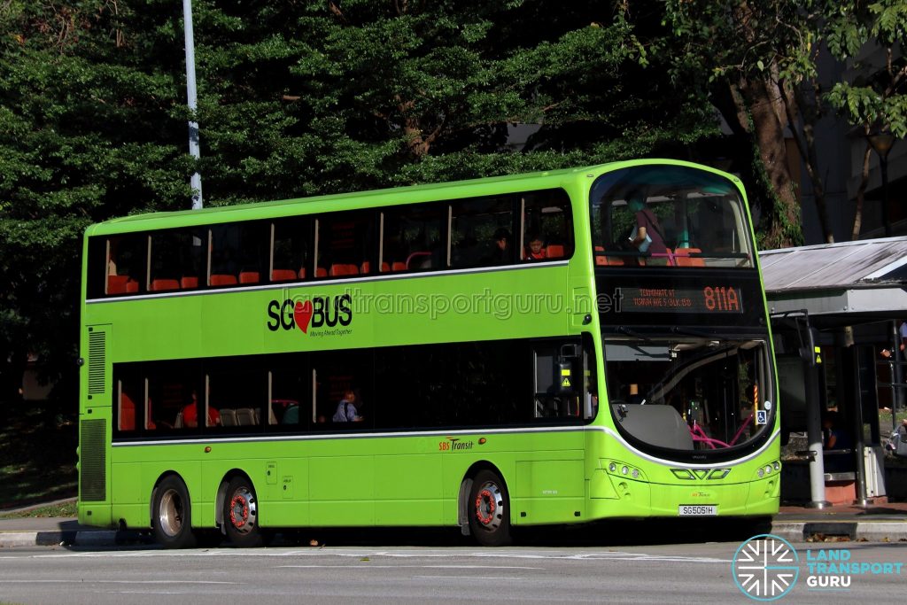 Service 811A - SBS Transit Volvo B9TL Wright (SG5051H)
