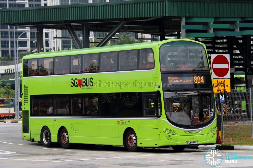Service 804 - SBS Transit Volvo B9TL Wright (SG5068K)