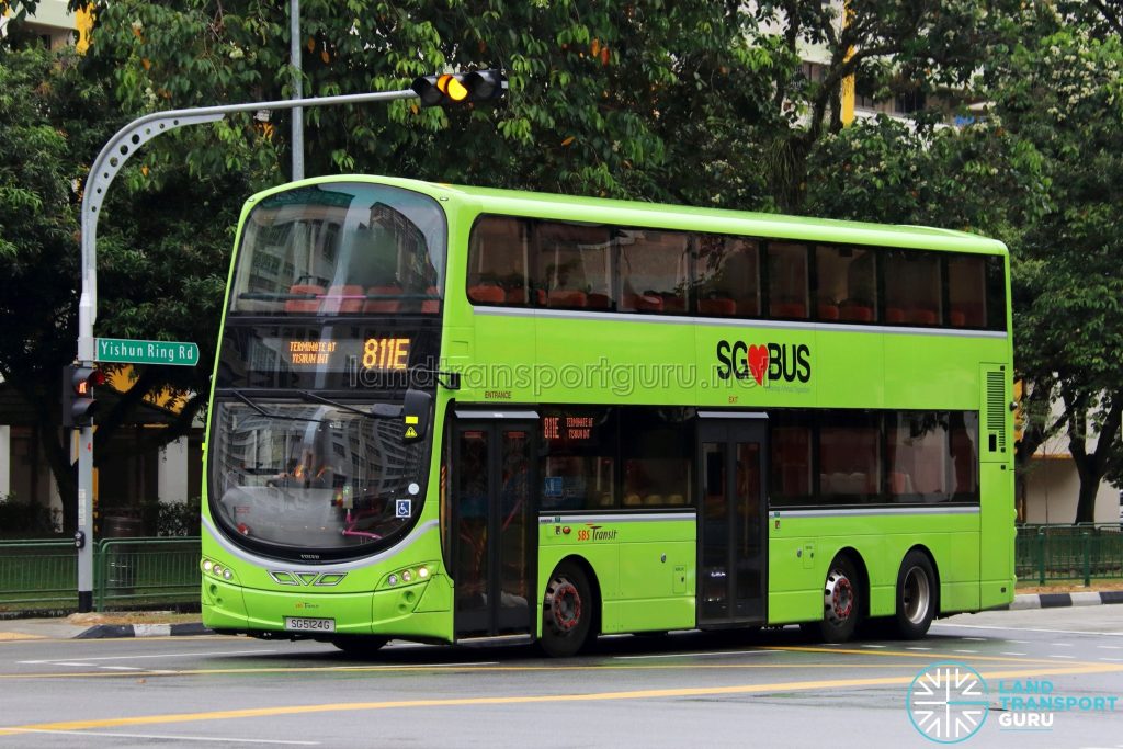 Service 811E - SBS Transit Volvo B9TL Wright (SG5124G)