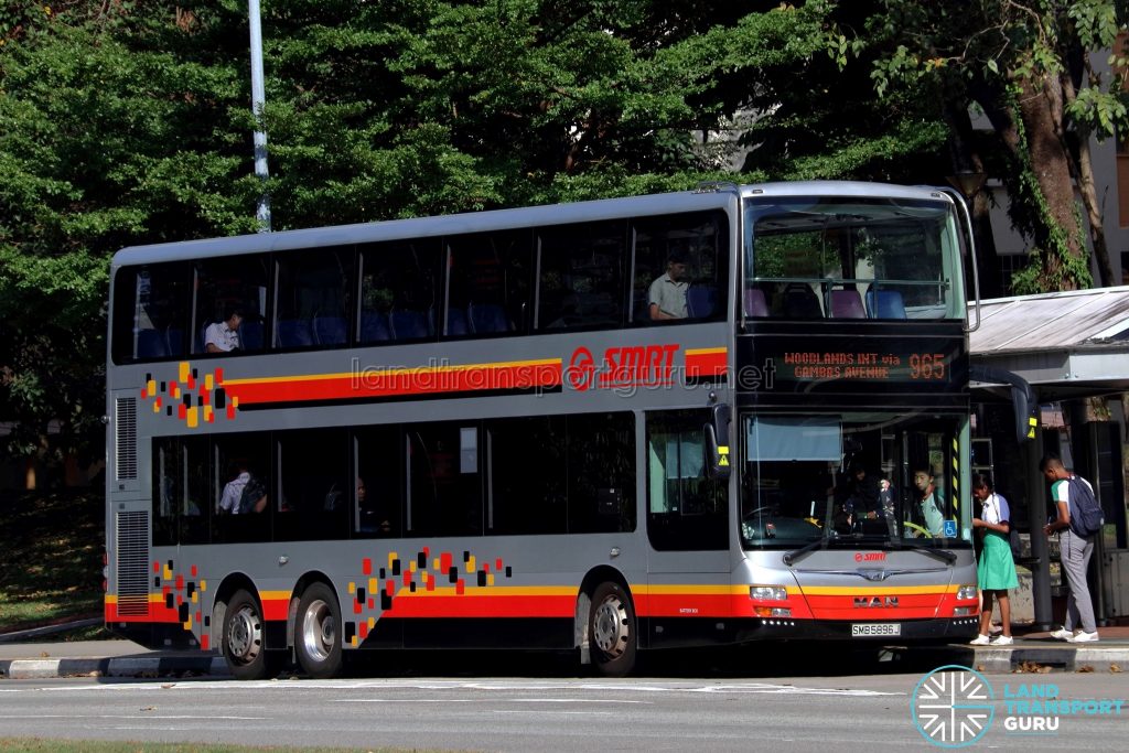 Service 965 - SMRT Buses MAN A95 (SMB5896J)