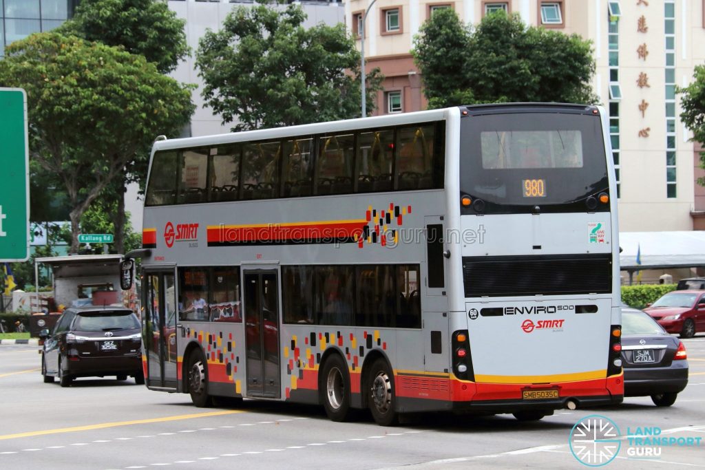 Service 980 - SMRT Buses Alexander Dennis Enviro500 (SMB5035C)