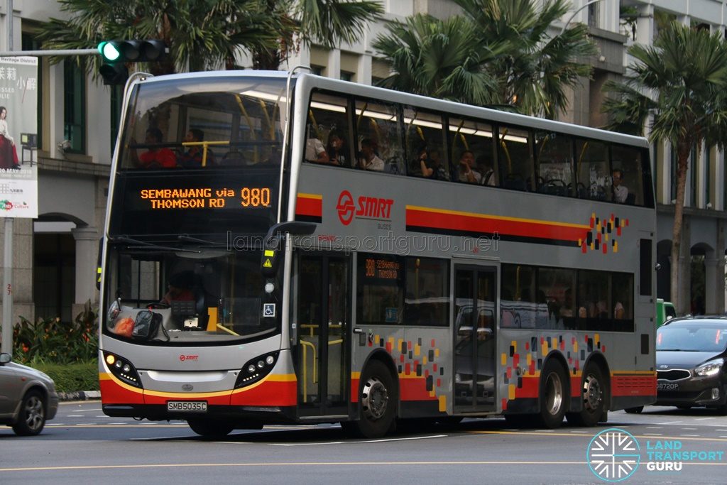 SMRT Bus Service 980: Alexander Dennis Enviro500 (SMB5035C)