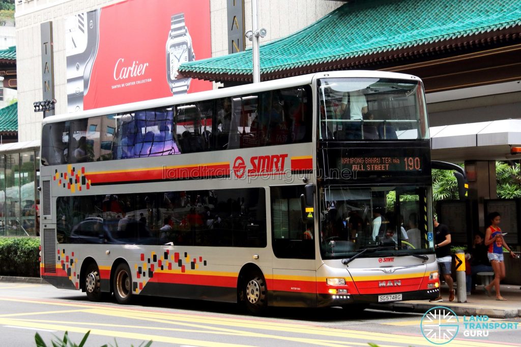 Service 190 - SMRT Buses MAN A95 (SG5748G)
