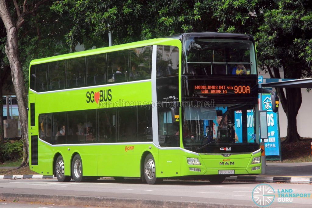 Service 900A - SMRT Buses MAN A95 (SG5872E)