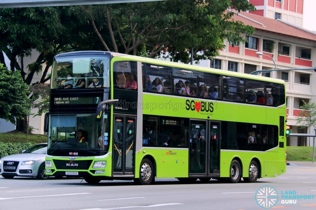 Service 7 - SBS Transit MAN Lion’s City DD L Concept Bus (SG5999Z)