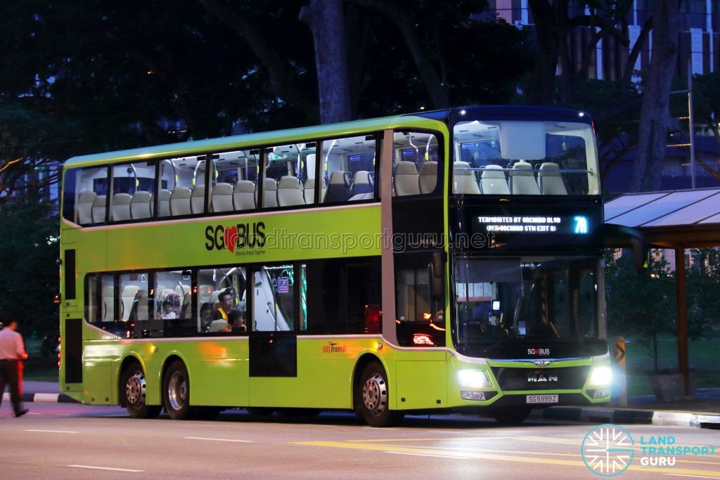 Service 7A - SBS Transit MAN Lion's City DD L Concept Bus (SG5999Z)