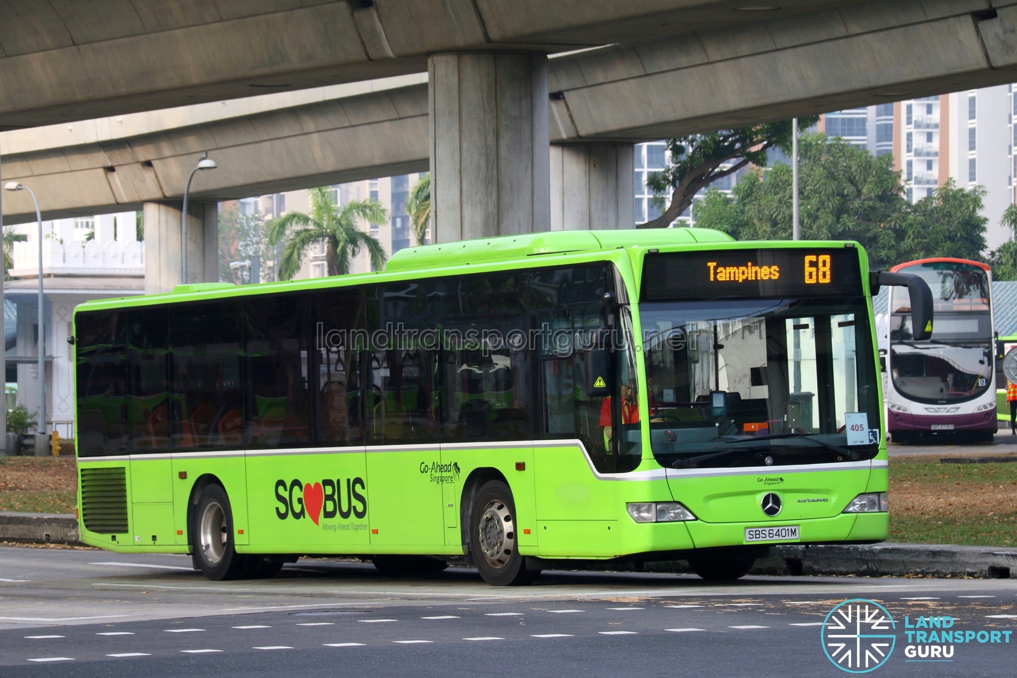 Service 68: Go-Ahead Mercedes-Benz Citaro (SBS6401M)