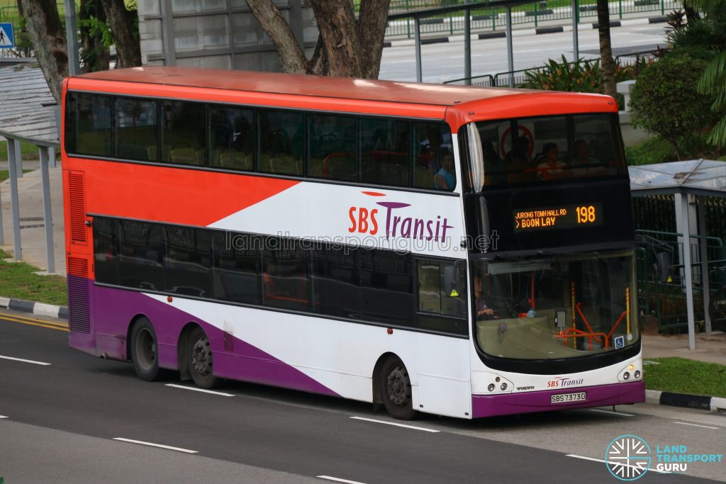 Service 198 - SBS Transit Volvo B9TL (CDGE) (SBS7373D)