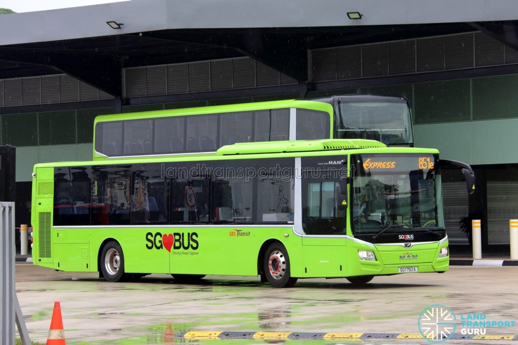 Express 851e - SBS Transit MAN A22 Euro 6 (SG1750A)