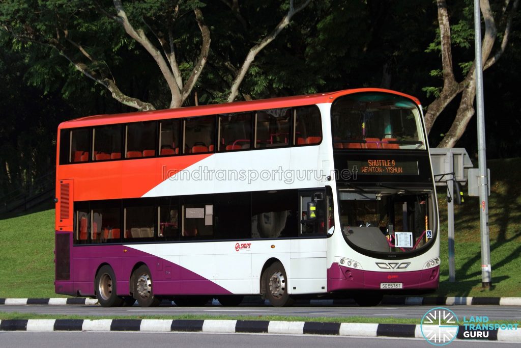 Shuttle 9: SMRT Volvo B9TL Wright (SG5573T)