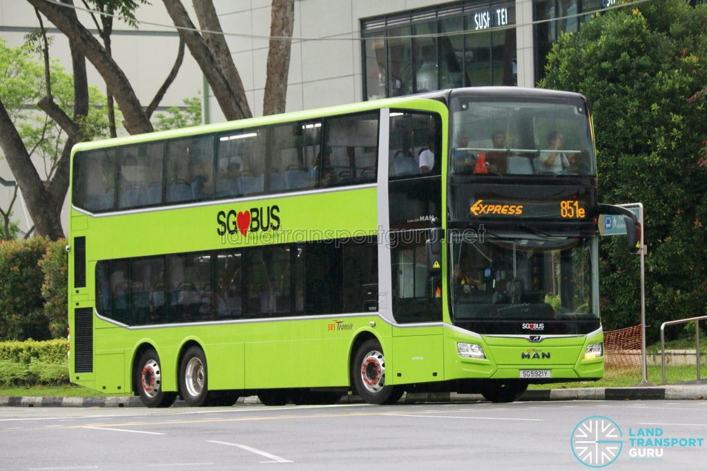 SBS Transit Express Bus Service 851e - MAN A95 Euro 6 (SG5921Y)