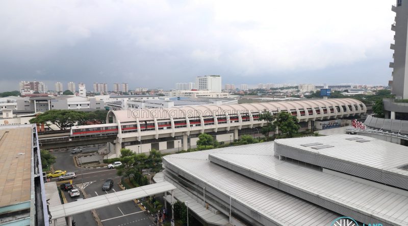 Bedok MRT Station - Aerial view from Bedok Town Centre