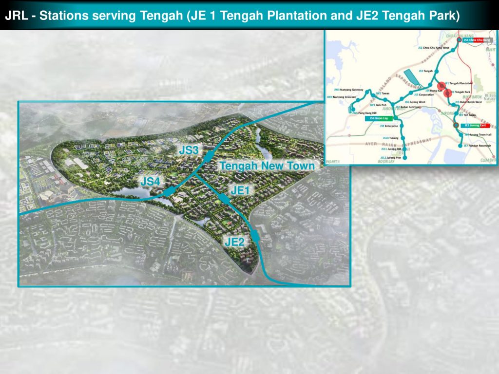 Tengah Plantation and Tengah Park: JRL Station Diagram