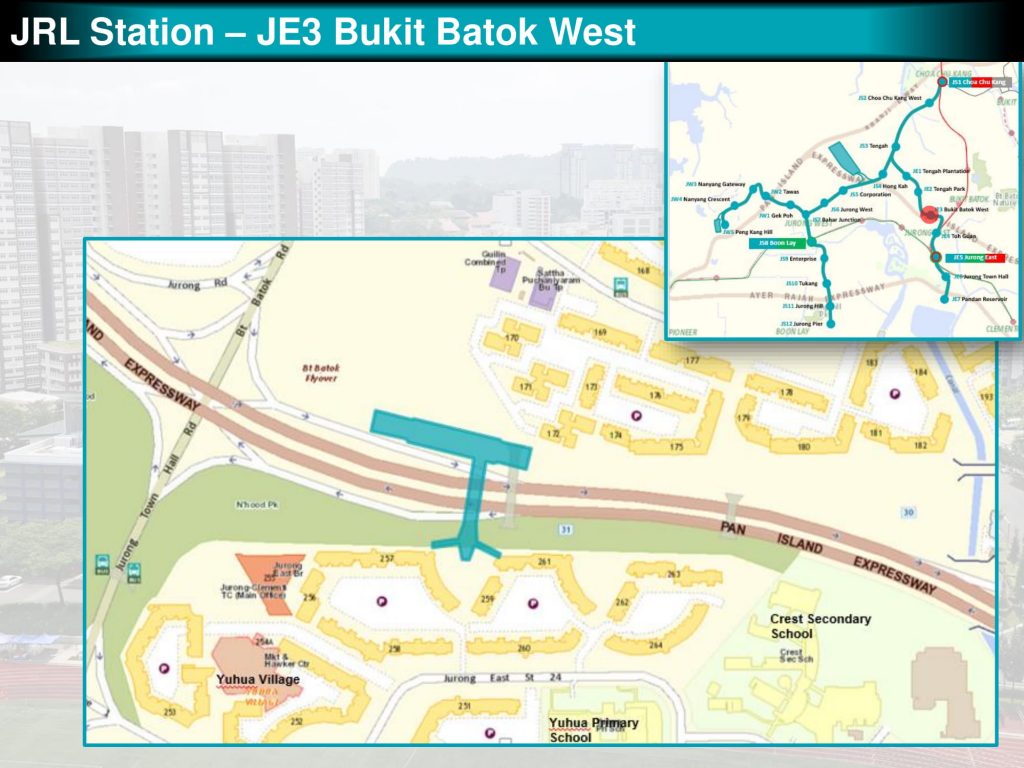 Bukit Batok West: JRL Station Diagram