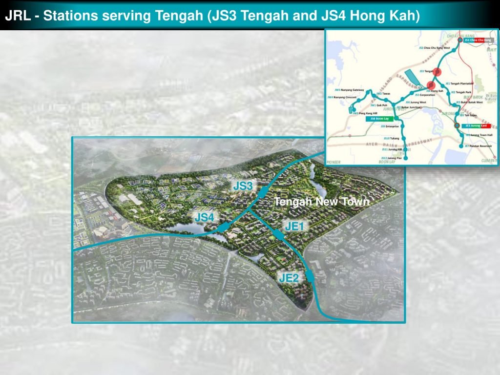Tengah and Hong Kah: JRL Station Diagram