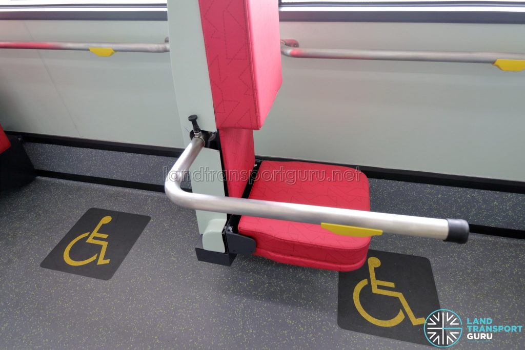 MAN A22 (Euro 6) - Wheelchair Backrest (with Foldable Chair & Handlebar)