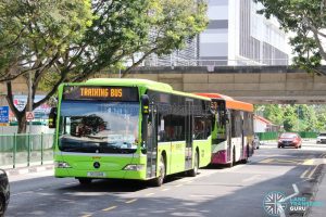 TF50 drivers undergoing route familiarization near Aljunied MRT