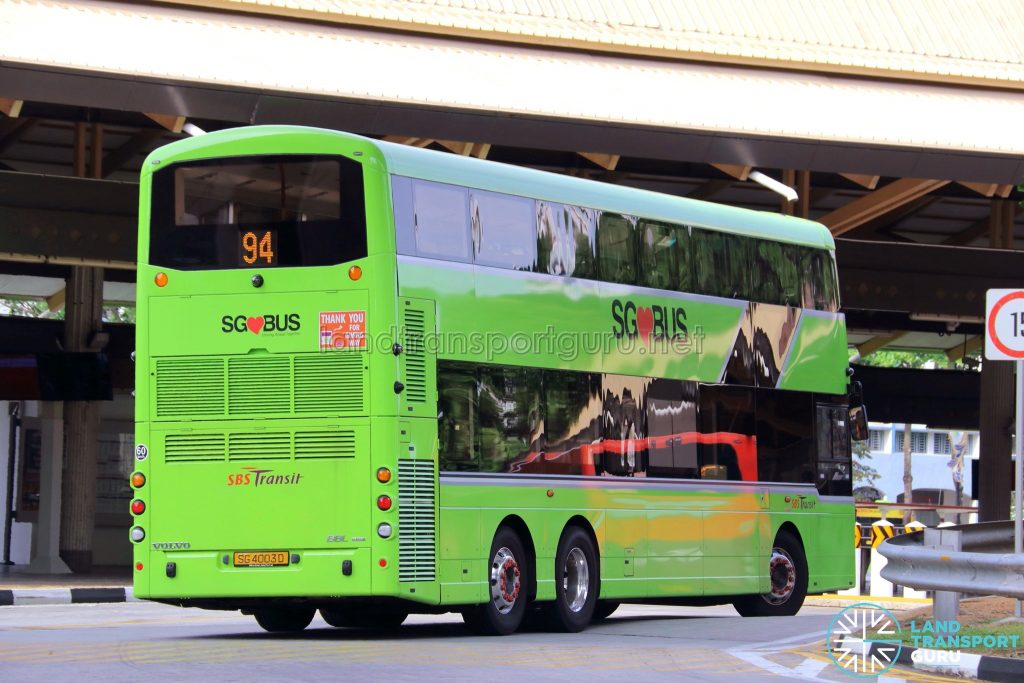 Service 94 - SBS Transit Volvo B8L (SG4003D) [Rear]