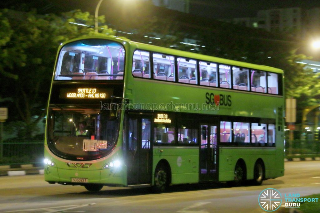 Shuttle 10 - Tower Transit Volvo B9TL (SG5022S)