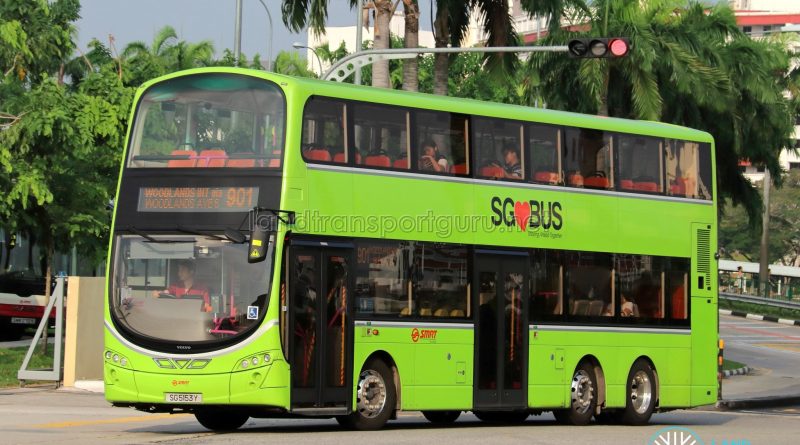 Service 901 - SMRT Buses Volvo B9TL Wright (SG5153Y)