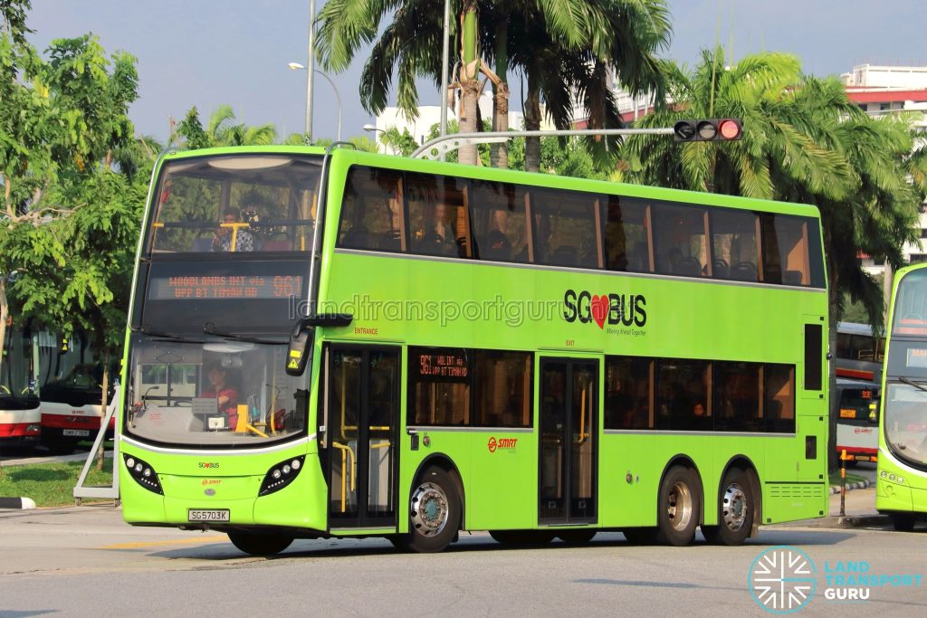 Service 961 - SMRT Buses Alexander Dennis Enviro500 (SG5703K)