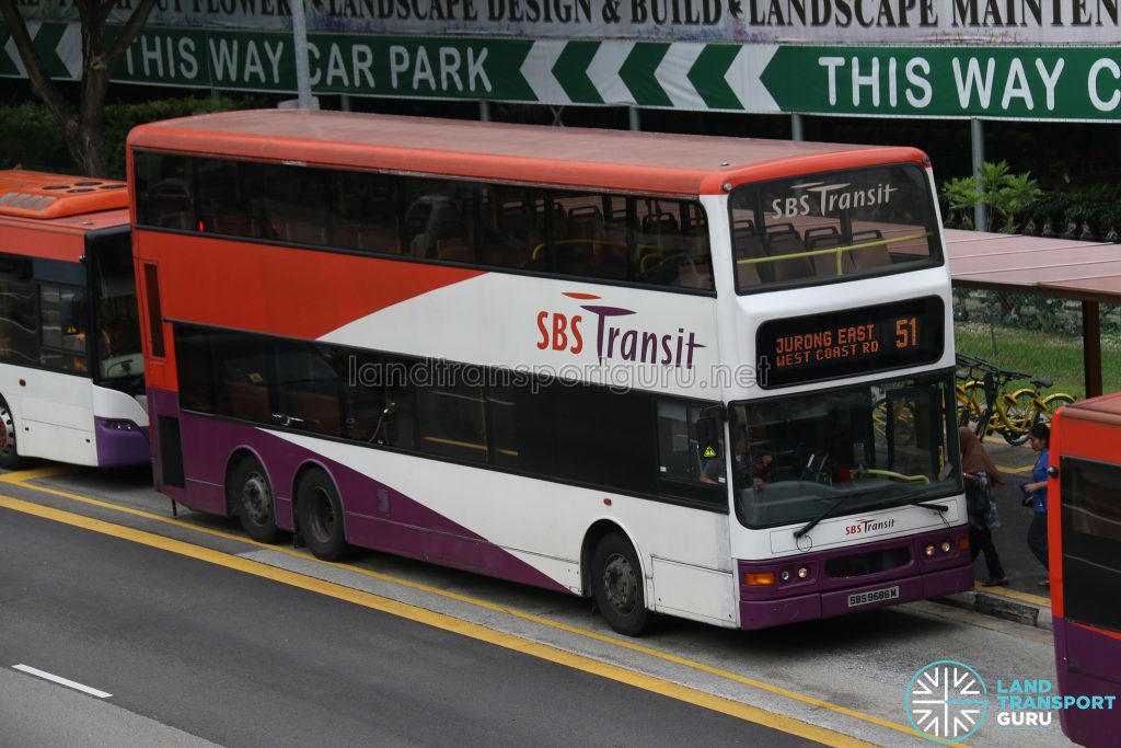 Service 51 - SBS Transit Dennis Trident (SBS9686M)