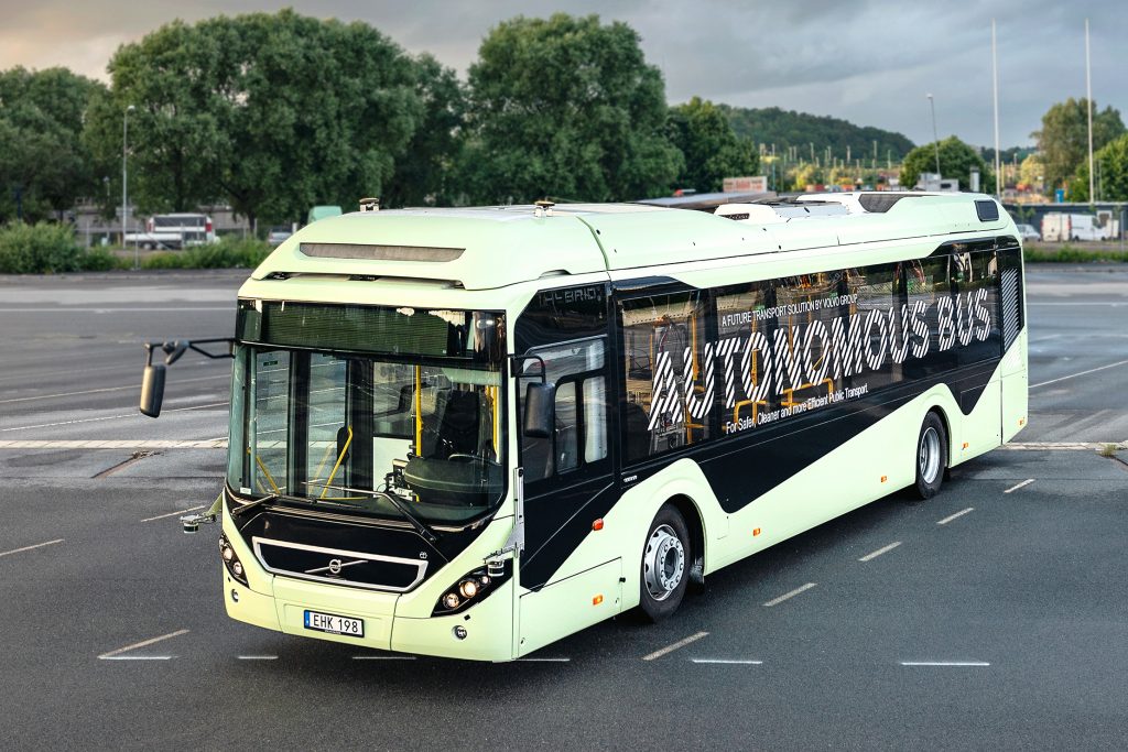 Autonomous Volvo 7900 Electric in Sweeden