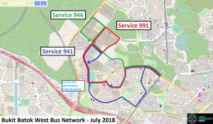 Bukit Batok West Bus Network from July 2018 (Map: OpenStreetMap)