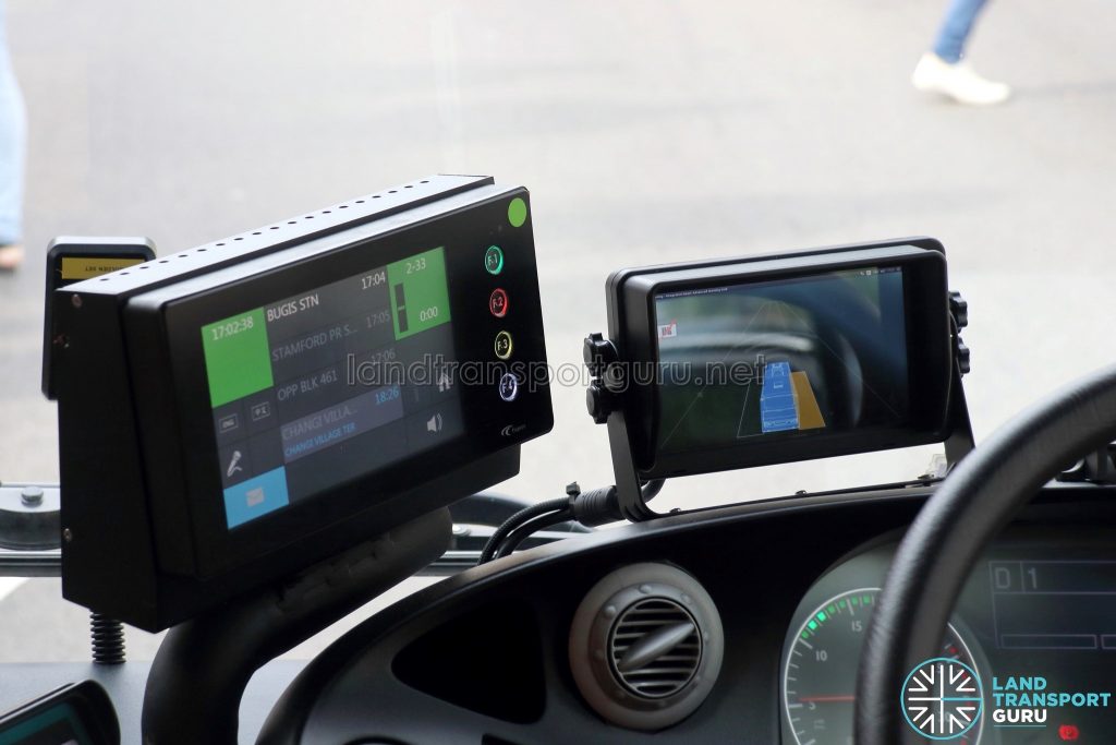 DriveSafe: Driver Display mounted next to Trapeze CFMS