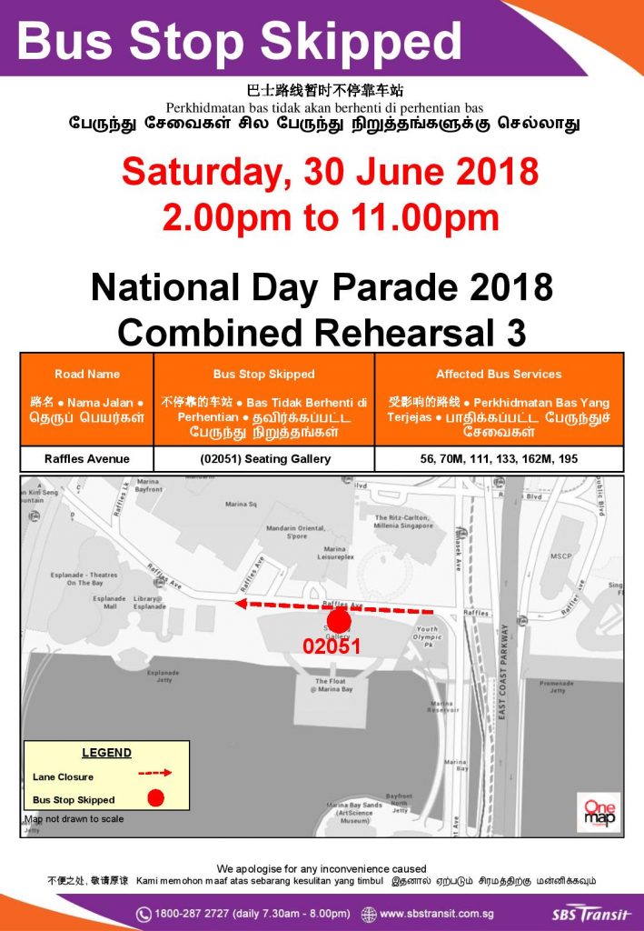 SBS Transit Singapore Poster for NDP 2018 - CR3