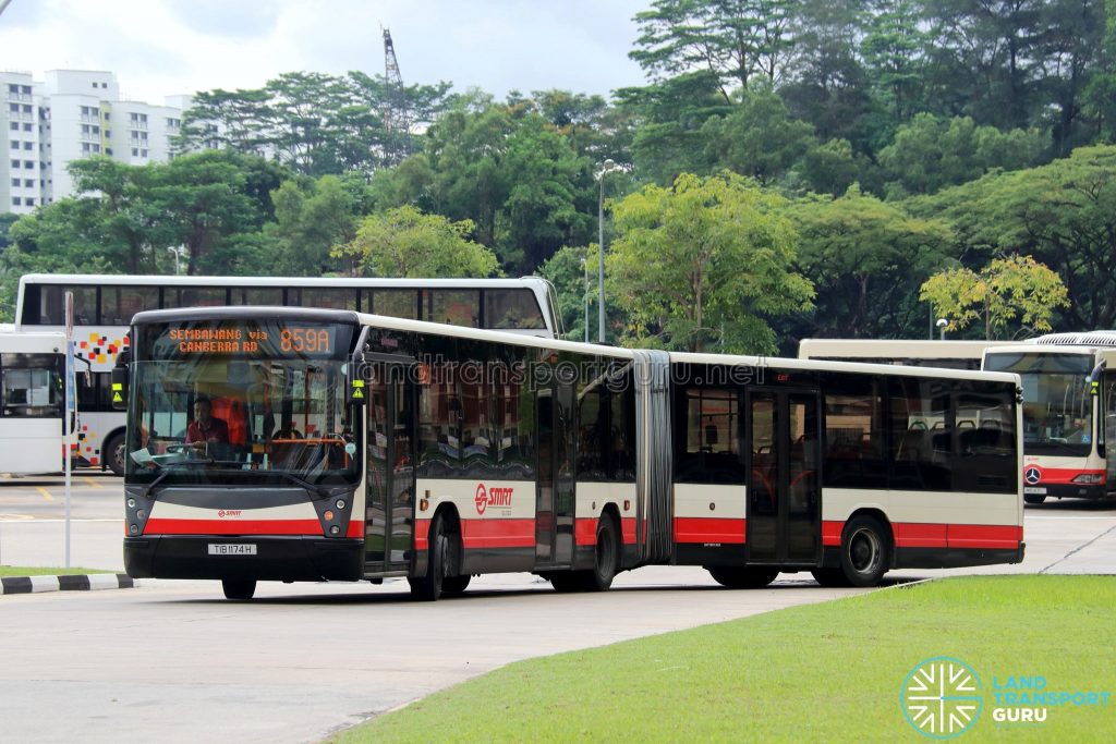 Service 859A - SMRT Buses Mercedes-Benz O405G (TIB1174H)