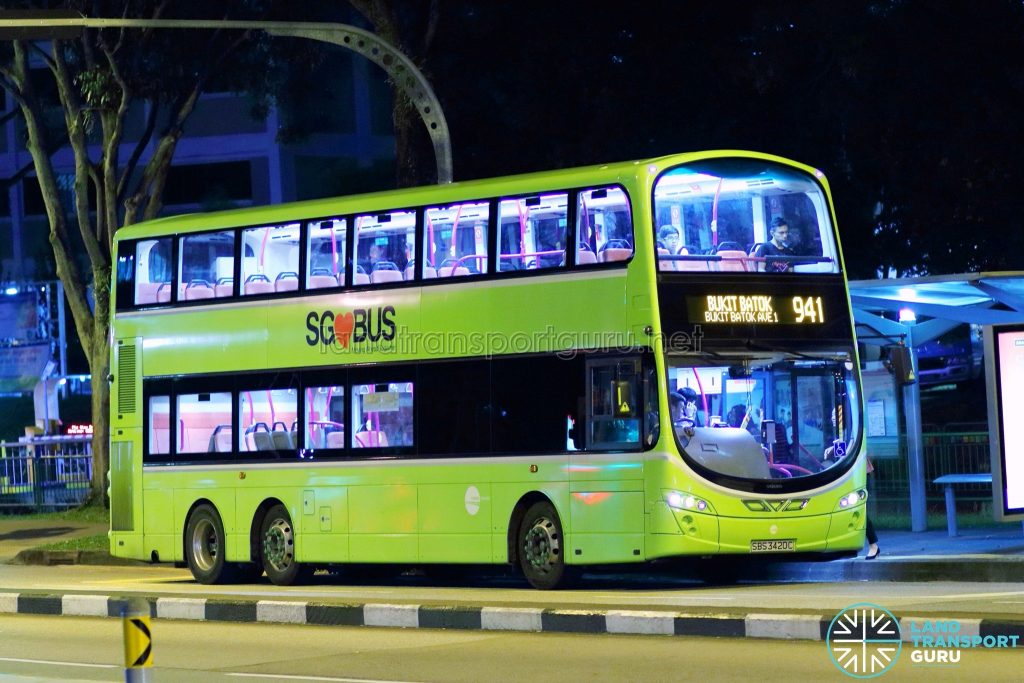 Service 941 - Tower Transit Volvo B9TL Wright (SBS3420C)