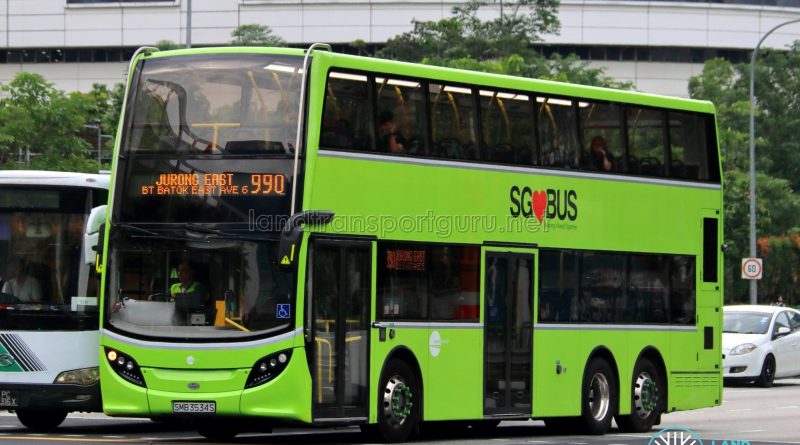 Service 990 - Tower Transit ADL Enviro500 (SMB3534S)